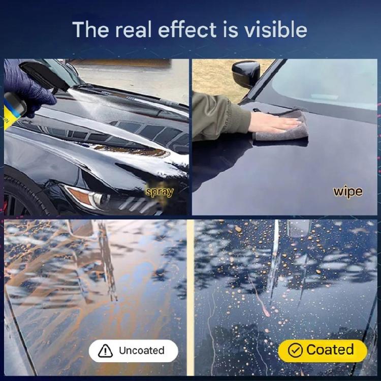 Universal Coating Liquid Agent Car Sprayer Waterless Detailer Protect Paint Glass and Trim Quick Sprayer with Sponge &Towel