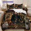 Medieval Fantasy Adventure Bedding (1 * Duvet Cover + 2 * Pillowcase, Without Core) 2D Flat Bedding Set Duvet Cover and Pillowcase