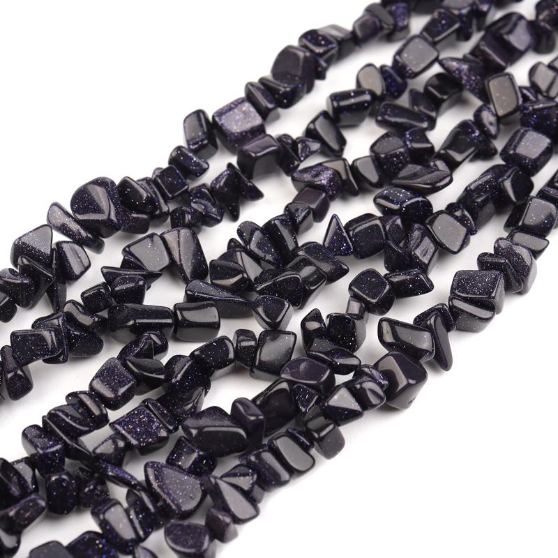 Natural Stone Beads Irregular Crystal Aquamarines Amethysts Gravel Chips Beads For Jewelry Making DIY Bracelet Necklace Accessor