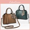 Chic Stone Texture Handbag For Middle-aged Moms Large Capacity Crossbody Bag In Various Colors
