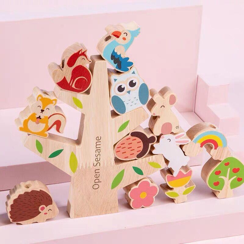 

Baby Farm Orchard Orchard Woodpecker Catch Insects Color Pull Radish Baby Hand-Eye Coordination Puzzle Wooden Toys