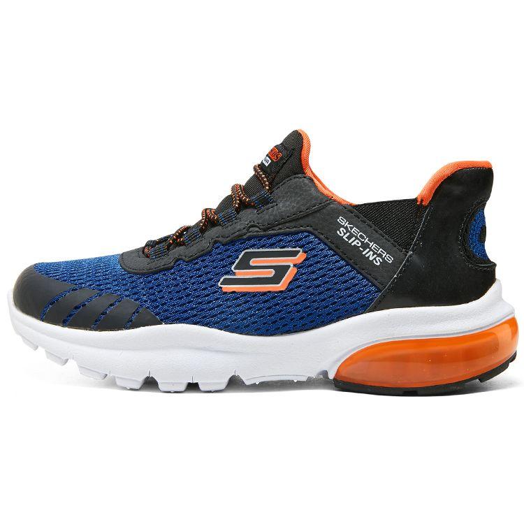 Skechers Boys Comfortable Versatile Durable Breathable Running Shoes Kids sneakers Navy-Blue Black 403839L-RYBK 35