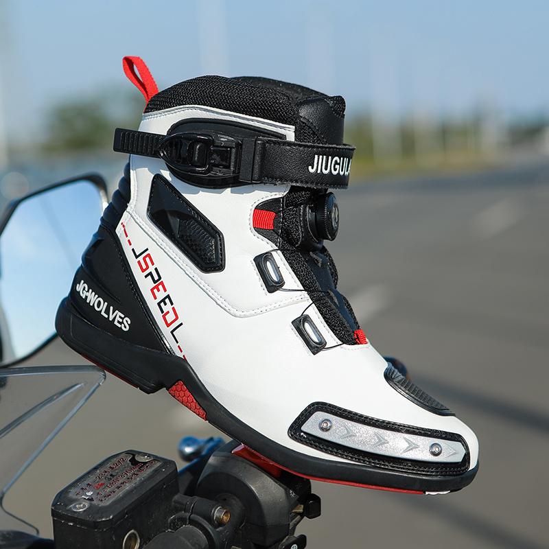 Motocyklové profesionální jezdecké boty Letní proti pádu Unisex Ležérní cyklistická obuv Pánská outdoorová vysoká terénní závodní obuv