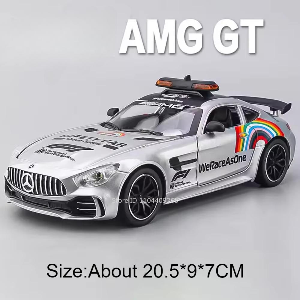 1:24 Skyline GTR-S15 F1 Safety Sports Car Model Toy Alloy Diecast Sound Light Racing Car Shock Absorption Vehicle Kids Gifts