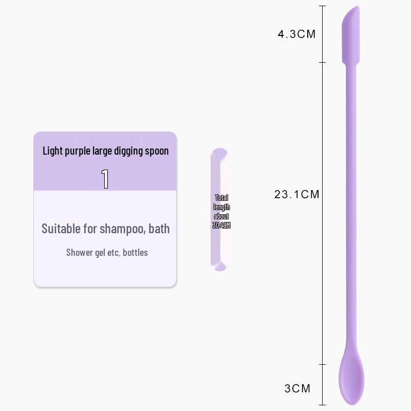 3-Piece Silicone Double-Headed Mini Spatula Set: Cosmetic Digging Tools & Sauce Spreader