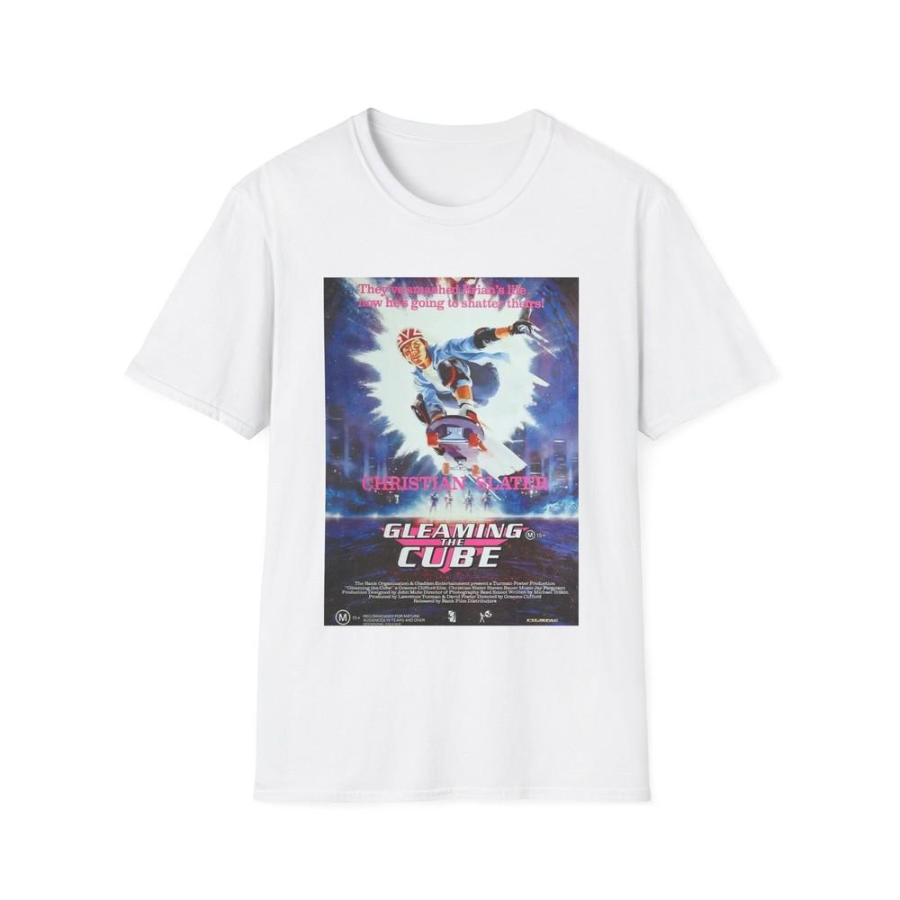 Gleaming The Cube TShirt Movie Poster Shirt Retro 80#039;s Skateboard Tee Unisex T-Shirt S