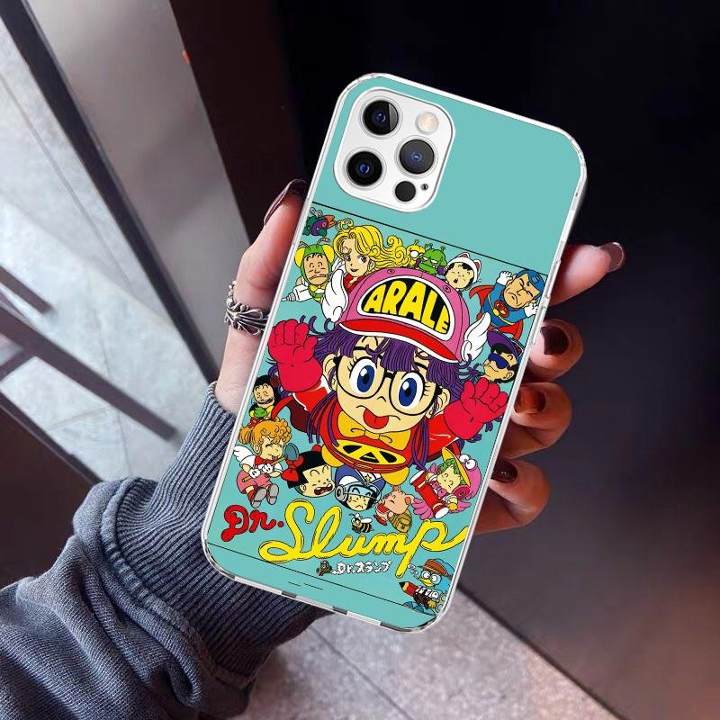 Arale Dr Slump Phone Case For iPhone 17 Air 11 13 Mini 14 15 Plus 16 12 Pro Max 16E SE 7 8 Pattern Soft TPU Back Cover  17 Air 1
