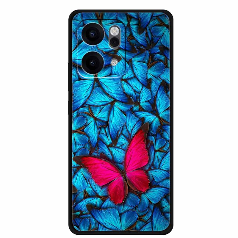 For Oppo Reno14 Pro 5G Case Animals Soft Silicone TPU Phone Cases Back Cover for Oppo Reno 14 Lion Shockproof Cool Wolf Capa