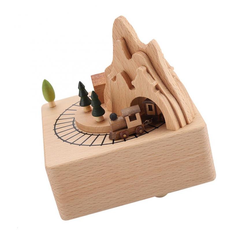 Wunderschöne Spieluhr aus Holz – Musikalisches Kunsthandwerk, Geburtstags- oder Weihnachtsgeschenk,