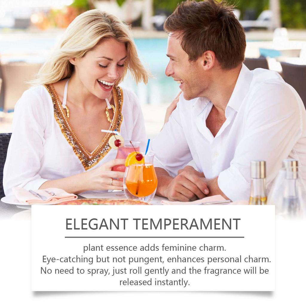 Light Scented Roller Ball Perfume, Elegant, Fresh , Portable Perfume 10ml