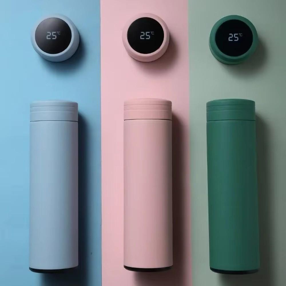New Temperature Display Vacuum Insulated Cup 480ml Stainless Steel Vacuum Flasks Leakproof Long-lasting Heat Coffee Cup
