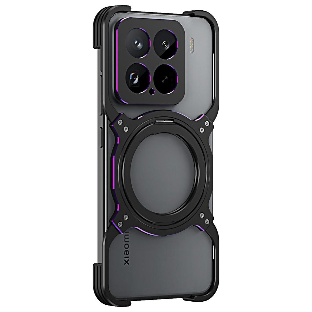 Pro Xiaomi 15 Kickstand Case kovový nárazník magnetický kryt telefonu