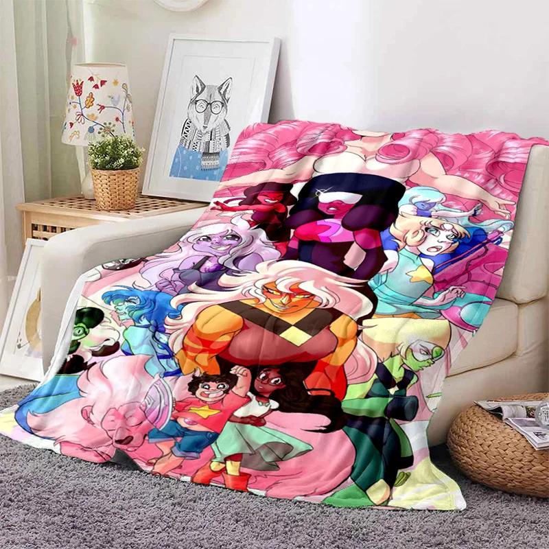 Soft Warm Anime Curly Hair Steven Universe Living Room Sofa Cover Carpet for Beds Decoration and Picnic Blanket for Kids