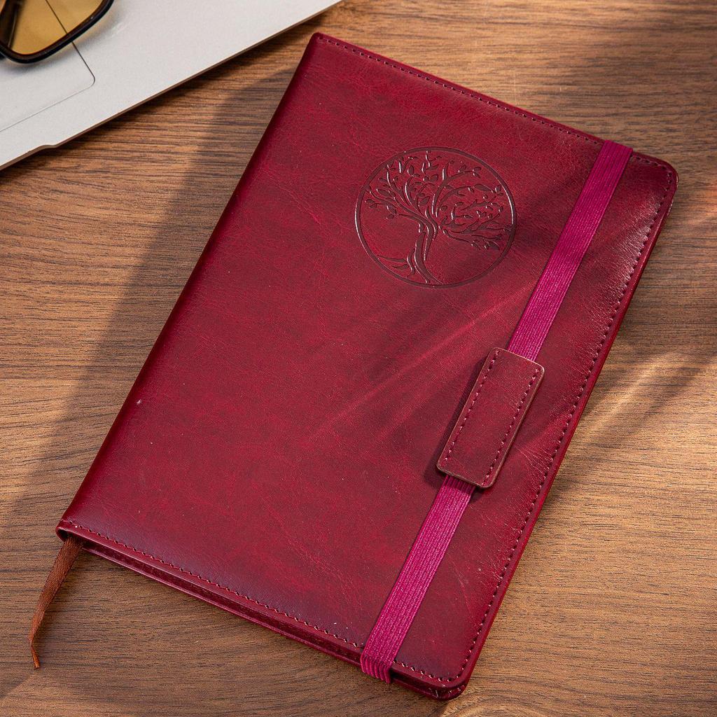 Cross-Border A5 Soft Leather Retro Business Notebook Diary