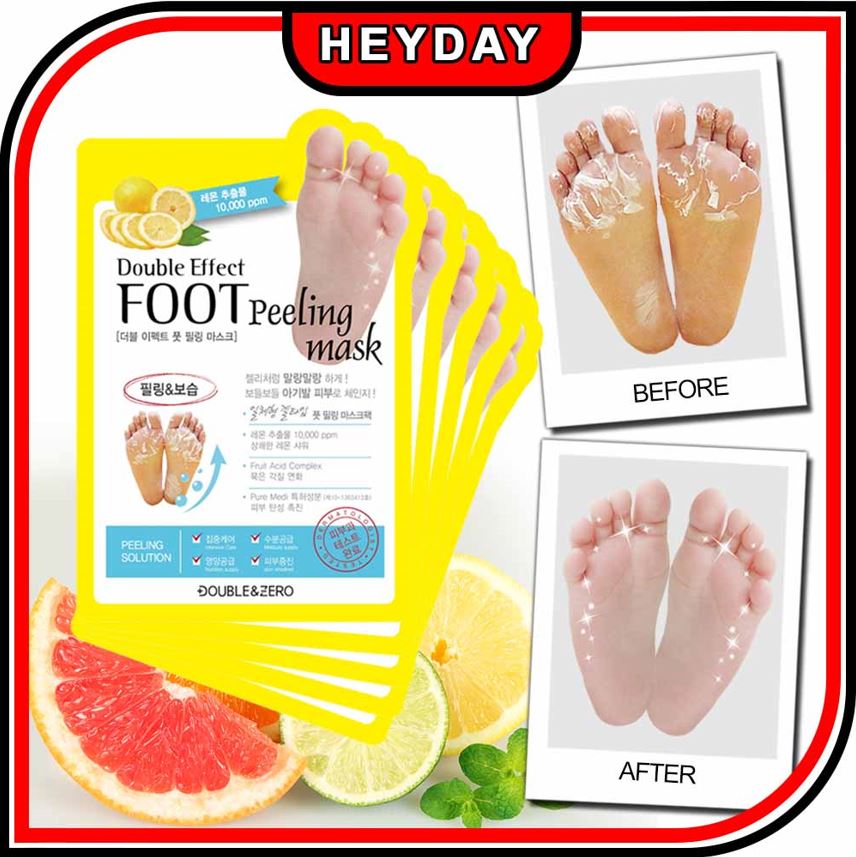 [KOREA AUTHENTIC] [DOUBLE&ZERO] Double Effect Foot Feeling Mask 1P 3P 5P