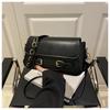Trend splicing contrasting colors women's fashion 2025 simple summer chain design shoulder crossbody small square bag