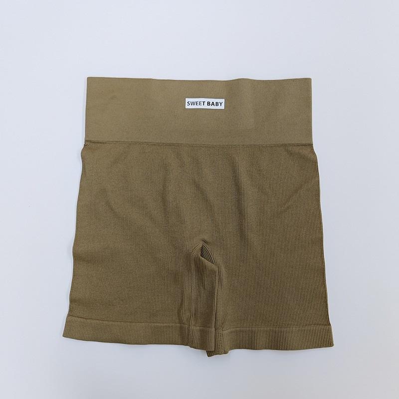 Høy midje Ermeløst Yoga Sett Kvinner Naken Følelse Racerback Sports-BH Treningsklær Todelt Sportsklær