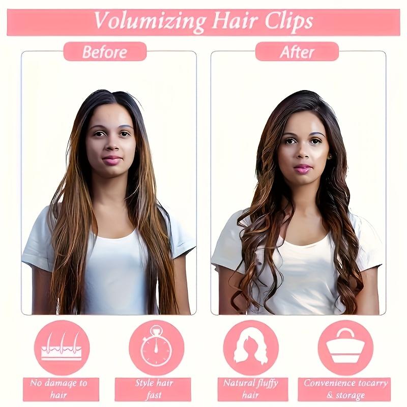 1 Set Wide Tooth Volumizing Comb Durable ABS Plastic Bristles Root Lift Volume Enhancer for Normal & Relaxed Hair