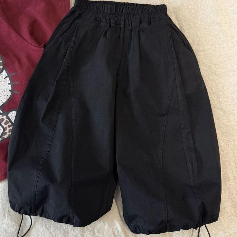

Baby Boys Loose Casual Sweatpants White Black Pants Kids Jogger Spring Autumn Solid Girls Outerwear Ankle Ength Trousers 150cm чорний