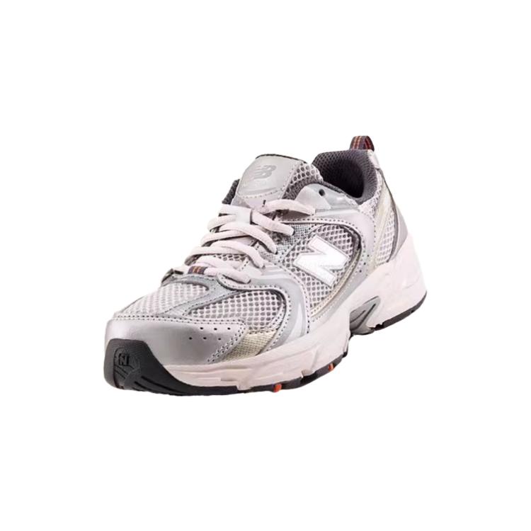 New Balance NB 530 Fabric Comfortable Versatile Low-Top Kids Casual Shoes Men Sneaker Gray Silver GR530KMW