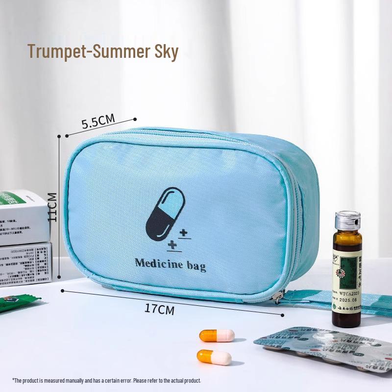 

Compact Travel Medicine Bag: Portable First Aid and Medication Storage for Business Trips