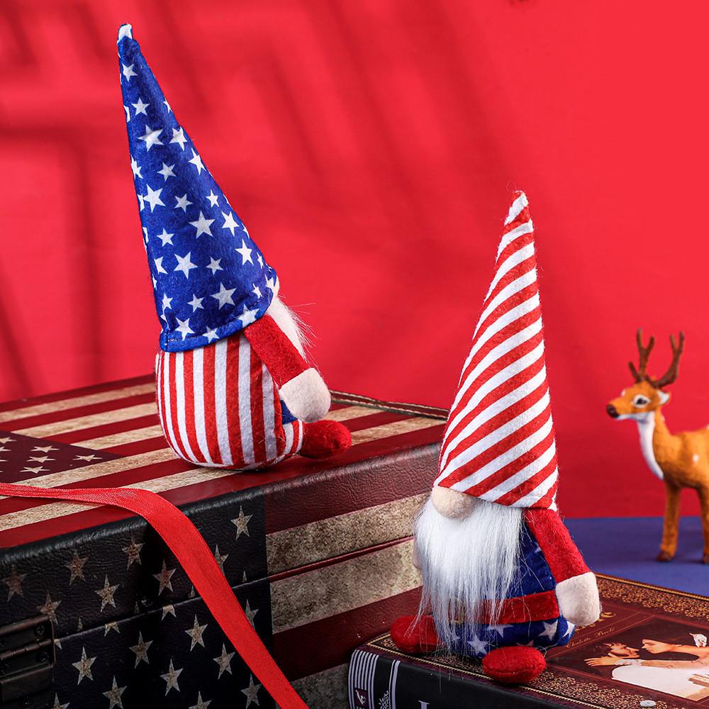 Kreative Neue Unabhängigkeitstagsdekoration Mit Rudolph Zwergpuppen Design Für Feiern