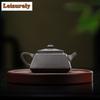 140ml Aesthetic Yixing Purple Clay Teapots Handmade Pot Raw Ore Steel Grey Section Mud Kettle Chinese Zisha Tea Set Tableware