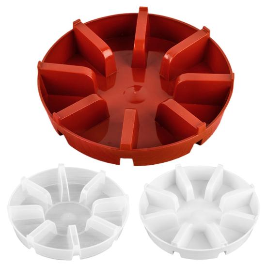 Prato Elevado com Borda para Vaso 5 Polegadas 6 Polegadas 7 Polegadas Vaso Redondo Coletor de Água Bandeja de Gotejamento Resistente para Uso Interno Externo