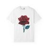 Red Rose Illustration T-Shirt and Kids Tshirt | Single Stem Floral Tee