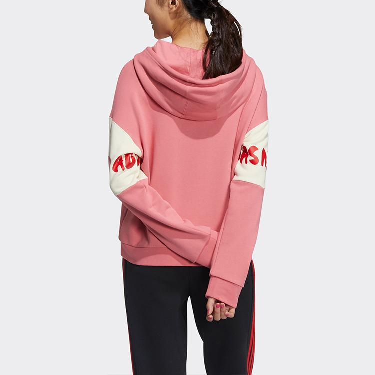 adidas Felpa con cappuccio pullover Co-Branded Serie Neo CNY Emperor's Rest con stampa a contrasto Felpa da donna Magenta GP5737