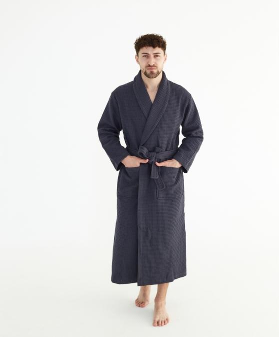 Women'S Waffle Bathrobe, 100% Cotton, Quick-Drying, Long, Xxl