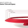 Universal Pan Lids Large Silicone Pot Lids for Pots Pans & Skillets  Fits 16cm To 32cm Cookware Frying Pan Lid