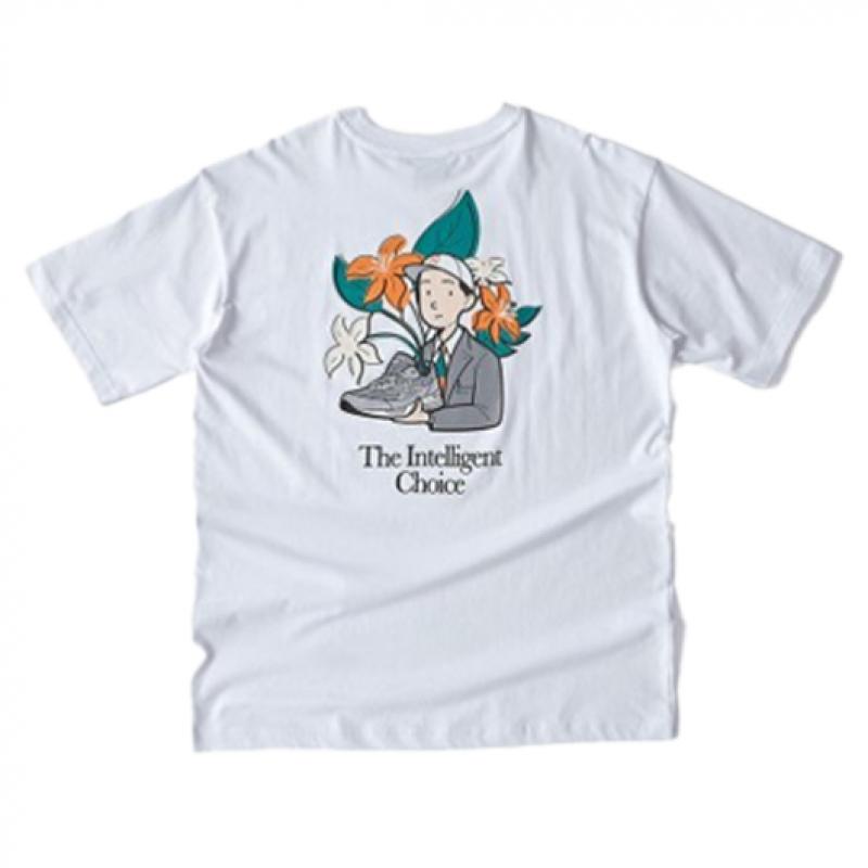 New Balance Unisex Ivy Boy Gardening ShorT Sleeve Tee T shirT Nbnec2l343 Wh