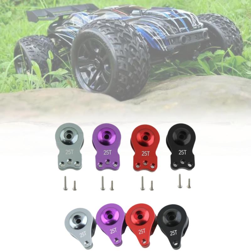 Cnc 25t Aluminum Steering Servo Swing Arm Horn Kit Trifora Haplopore Rc Car