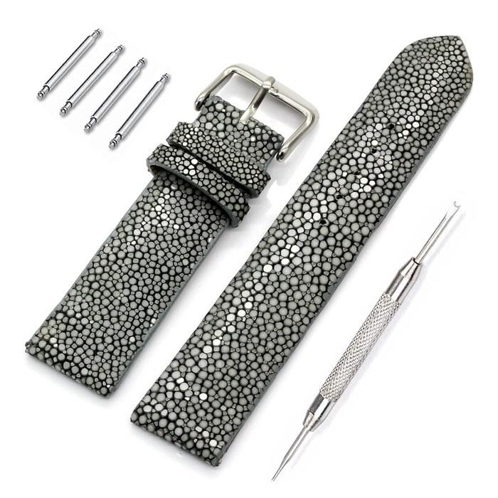 [Revetta] Stingray Watch Band 20mm - Gray + Spring Bar Tool