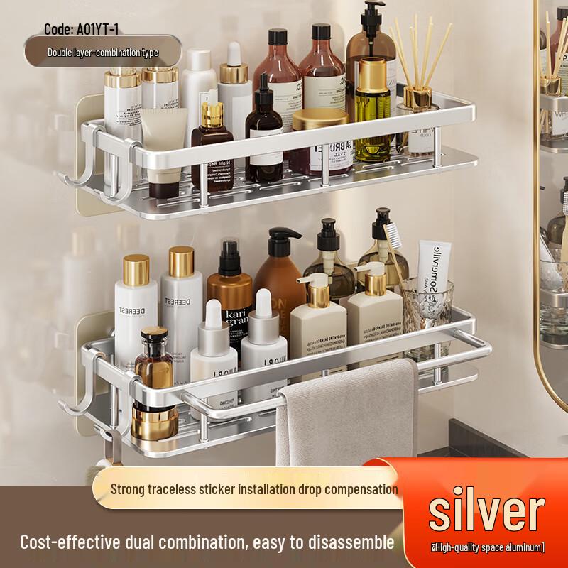 Zhuang Luhua No-Drill Wall-Mounted Corner Shelf