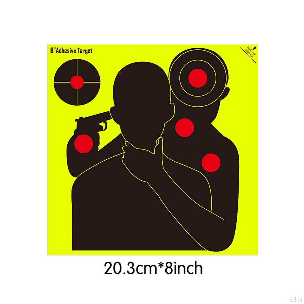 10 Pack of Paper Targets, Self Stickers for Garden Range