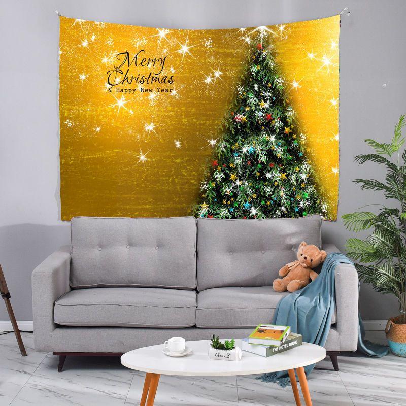 Tapestry Christmas Tree Background Hanging Cloth Party Bedroom Living Room Bedside Decoration Wall Tapestry