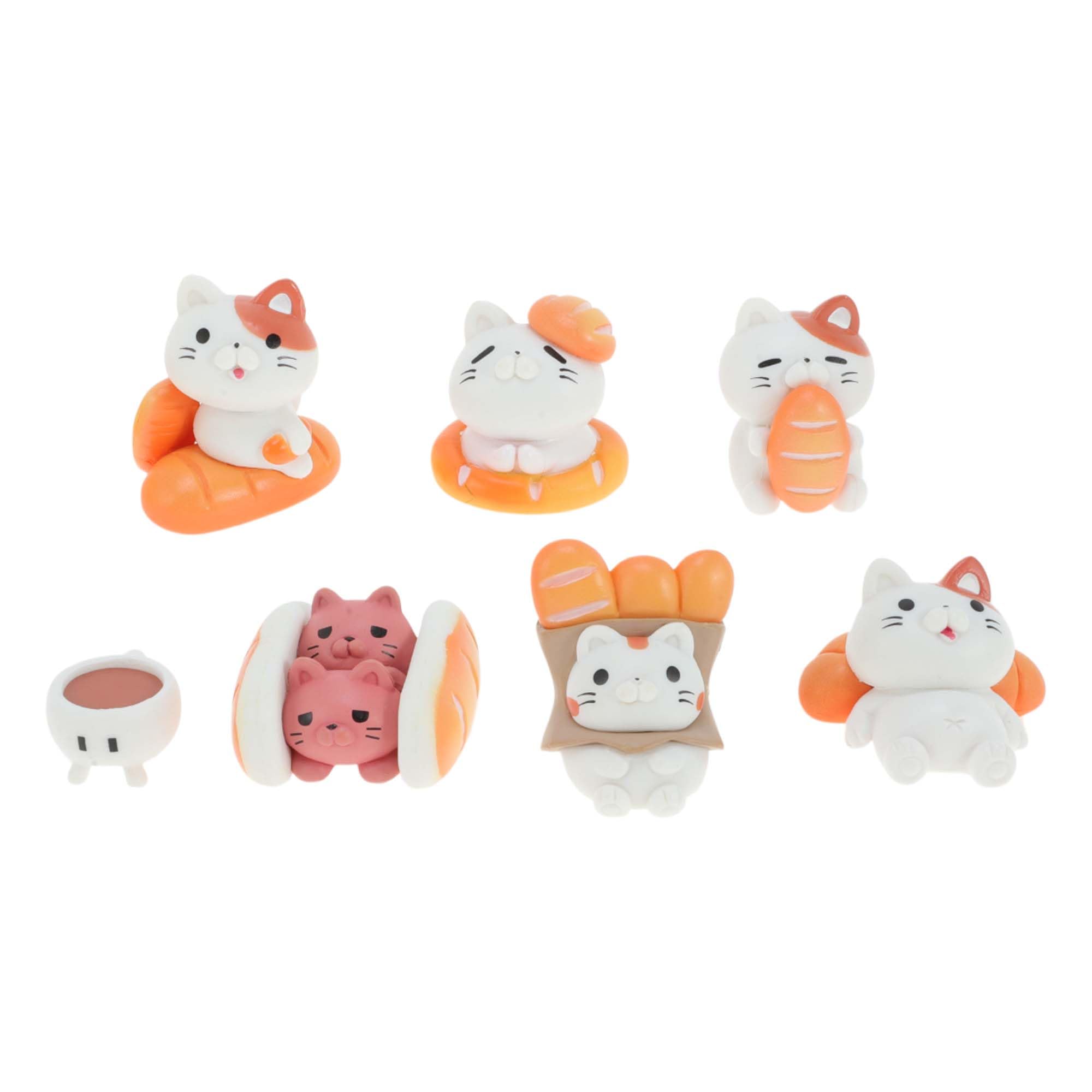 

RENEWREVITAL Mini Miniature Set of Cute Animal DIY Car Bonsai Cat Figurines, Ornaments, 7, Figures, Desktop, Office, Decor, Gift, Landscape, Ornament,