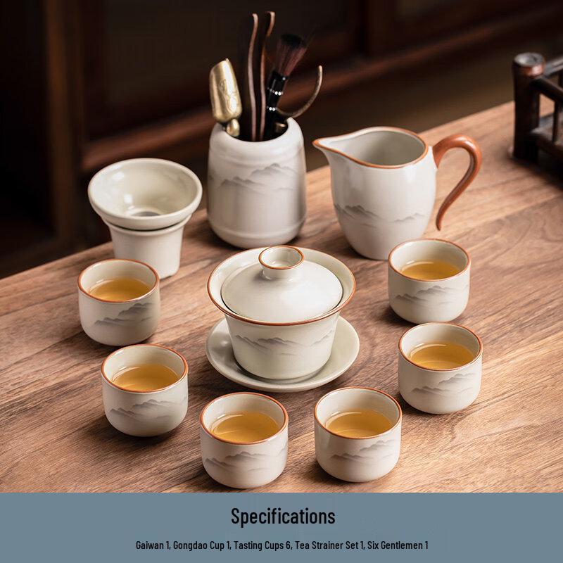 Chinese Ru Kiln Kung Fu Tea Set