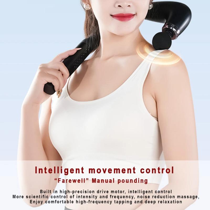 2026 New Gift Health Smart Fascia Gun Electric Massager Massage Hammer Electric Fascia Gun Home Handheld Hammer Back Artifact Christmas Gift