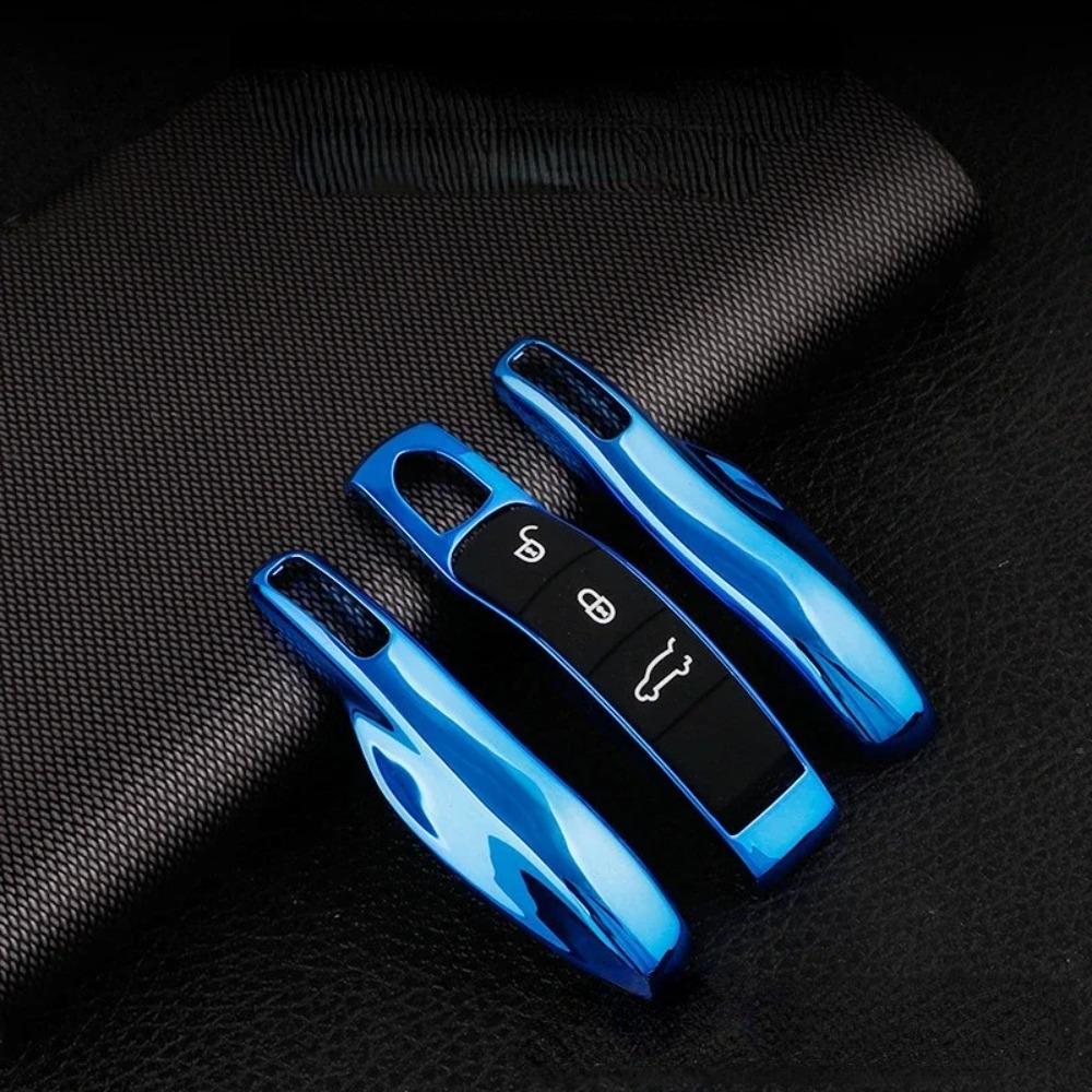 Car Smart Remote Key Case Fob Covers Set Shell for Porsche for Panamera Spyder Carrera Macan Boxster Cayman Cayenne 911 970 981 991