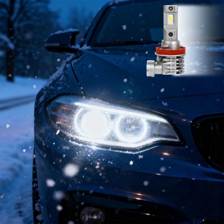 IP68 Waterproof H11 LED Car Headlights Bulbs 12000LM Bright Double Beam Universal Fit Easy Install Suitable for Vehicles