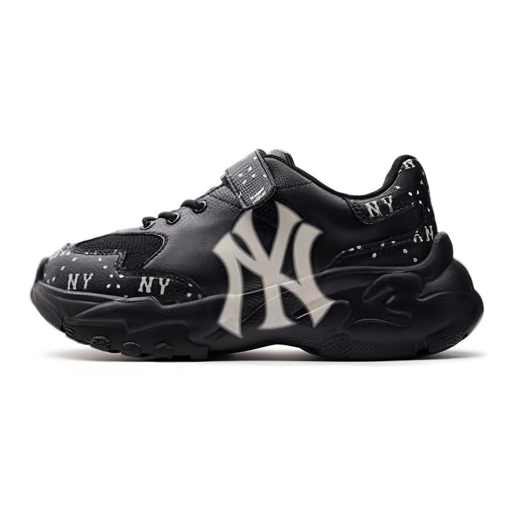 MLB Big Ball Chunky Versatile Daily Easy Comfortable Durable Low-Top Casual Shoes Kids sneaker Black 7ASHJM33N-50BKS