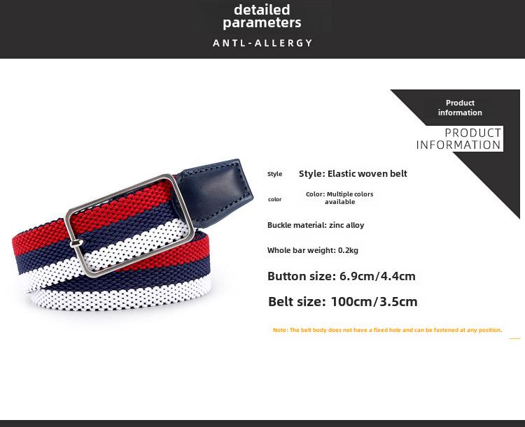 2020 Unisex Elastic Braided Belt - Versatile, Comfortable, Hot Summer Style