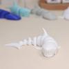 3D Printed Shark Tabletop Ornament Toys Action Model Shark Teal Purple White Decompression Decoration Kids Birthday Cute Toy