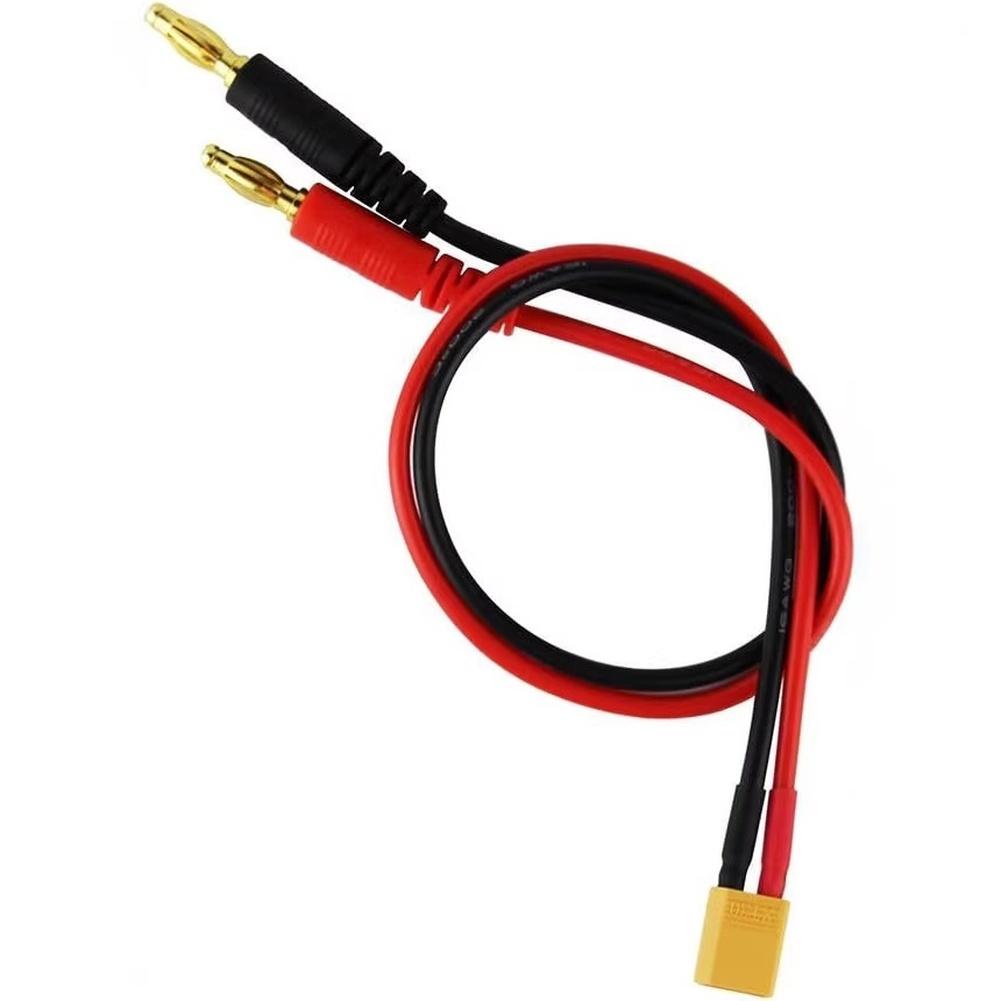 For XT30 To 4mm Banana Connector RC Battery Charging Cable 16AWG For Electrical Equipment Accessories