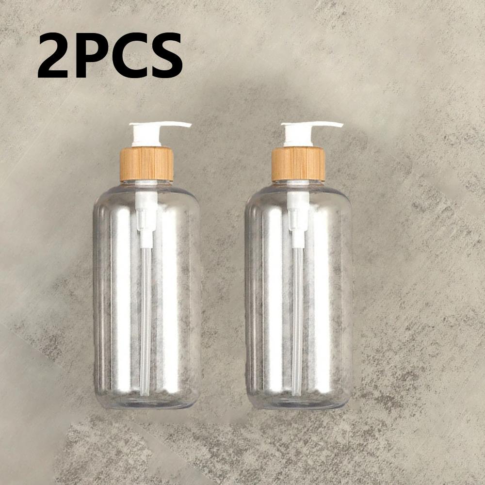 

500ML Shower Gel Bottle PET Gold Silver Rose Gold Black Transparent Two-piece Shower Gel Bottle Household Bathroom Supplies 500ml