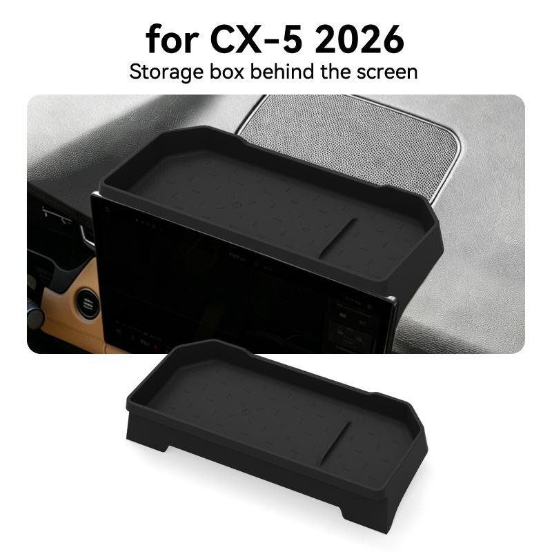 Für Mazda CX-5 2026 Innenzubehör Set Kabelloses LadePad Armlehnen-Aufbewahrungsbox Becherhalter Bildschirm-Organizer