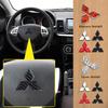 ABS Car Steering Wheel Center Emblem Sticker for Outlander Ralliart Lancer ASX Pajero Eclipse Delica EVO Grandis Colt